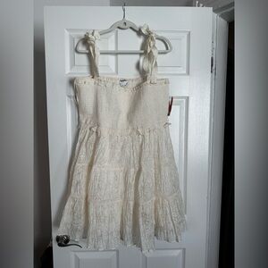 NWT Arula Cream Smocked Sundress